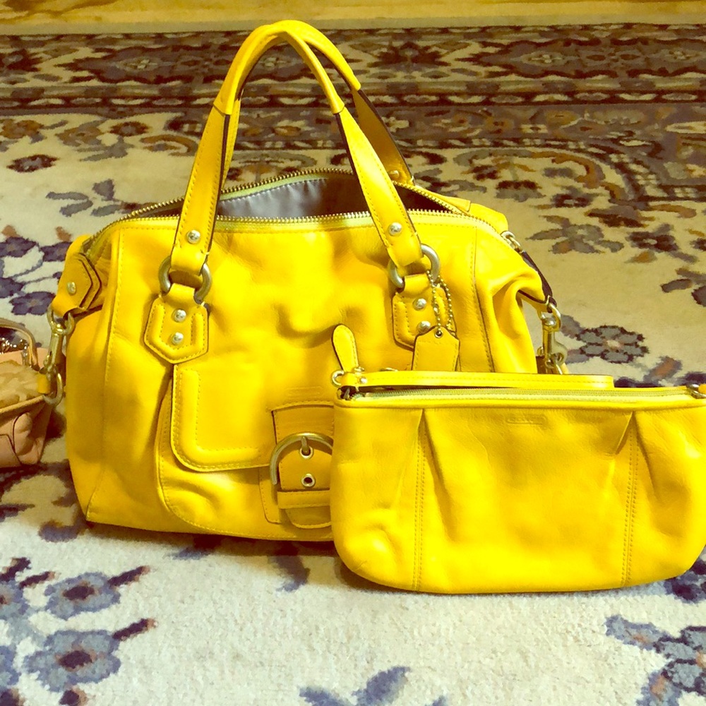 Coach purse and clutch